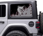 Memphis Grizzlies NBA Rear Side Quarter Window Vinyl Decal Stickers Fits Jeep Wrangler