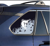 Memphis Grizzlies NBA Rear Side Quarter Window Vinyl Decal Stickers Fits Toyota Rav4