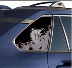 Memphis Grizzlies NBA Rear Side Quarter Window Vinyl Decal Stickers Fits Toyota Rav4