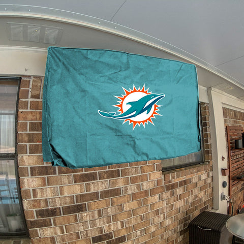 Miami Dolphins NFL Outdoor Heavy Duty TV Television Cover Protector