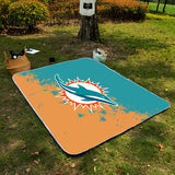 Miami Dolphins NFL Picnic Blanket Mat Beach Outdoor Waterproof