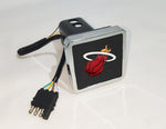 Miami Heat NBA Hitch Cover LED Brake Light for Trailer