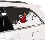 Miami Heat NBA Rear Side Quarter Window Vinyl Decal Stickers Fits Jeep Grand