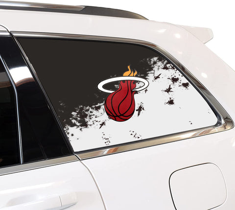 Miami Heat NBA Rear Side Quarter Window Vinyl Decal Stickers Fits Jeep Grand