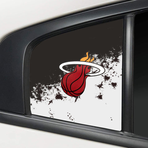 Miami Heat NBA Rear Side Quarter Window Vinyl Decal Stickers Fits Dodge Charger