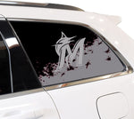 Miami Marlins MLB Rear Side Quarter Window Vinyl Decal Stickers Fits Jeep Grand