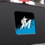 Miami Marlins MLB Rear Back Middle Window Vinyl Decal Stickers Fits Dodge Ram GMC Chevy Tacoma Ford