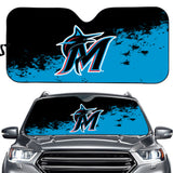 Miami Marlins MLB Car Windshield Sun Shade Universal Fit Sunshade