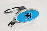 Miami Marlins MLB Hitch Cover LED Brake Light for Trailer