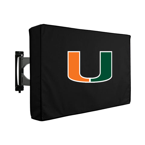 Miami (FL) Hurricanes NCAA Outdoor TV Cover Heavy Duty