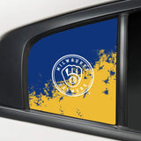 Milwaukee Brewers MLB Rear Side Quarter Window Vinyl Decal Stickers Fits Dodge Charger