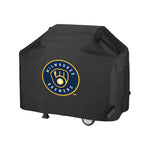 Milwaukee Brewers MLB BBQ Barbeque Outdoor Black Waterproof Cover