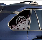 Milwaukee Brewers MLB Rear Side Quarter Window Vinyl Decal Stickers Fits Toyota Rav4