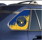 Milwaukee Brewers MLB Rear Side Quarter Window Vinyl Decal Stickers Fits Toyota Rav4