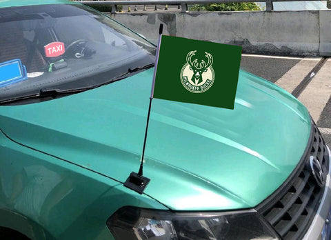 Milwaukee Bucks NBA Car Hood Flag