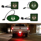 Milwaukee Bucks NBA Hitch Cover LED Brake Light for Trailer