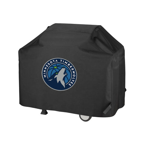 Minnesota Timberwolves NBA BBQ Barbeque Outdoor Black Waterproof Cover