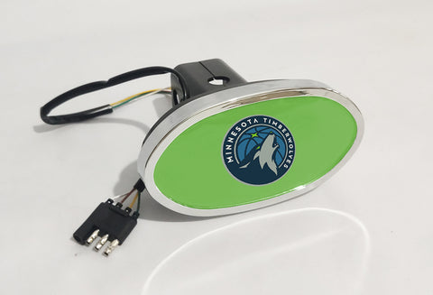 Minnesota Timberwolves NBA Hitch Cover LED Brake Light for Trailer