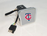 Minnesota Twins MLB Hitch Cover LED Brake Light for Trailer