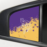 Minnesota Vikings NFL Rear Side Quarter Window Vinyl Decal Stickers Fits Dodge Charger