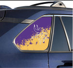 Minnesota Vikings NFL Rear Side Quarter Window Vinyl Decal Stickers Fits Toyota Rav4