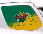 Minnesota Wild NHL Rear Side Quarter Window Vinyl Decal Stickers Fits Toyota 4Runner