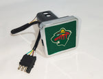 Minnesota Wild NHL Hitch Cover LED Brake Light for Trailer