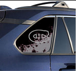 Montreal Canadiens NHL Rear Side Quarter Window Vinyl Decal Stickers Fits Toyota Rav4