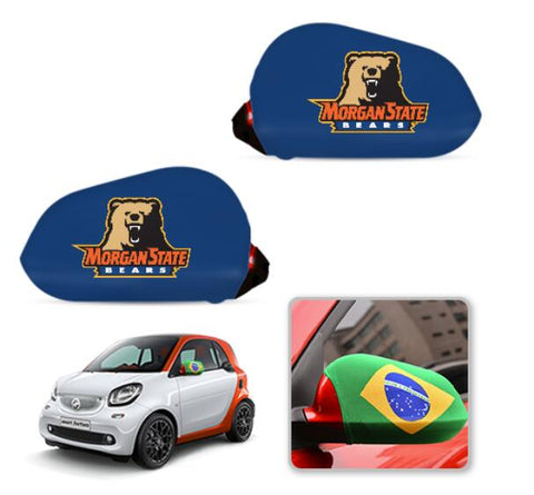 Morgan State Bears NCAAB Car rear view mirror cover-View Elastic