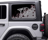 Nashville Predators NHL Rear Side Quarter Window Vinyl Decal Stickers Fits Jeep Wrangler