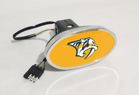 Nashville Predators NHL Hitch Cover LED Brake Light for Trailer