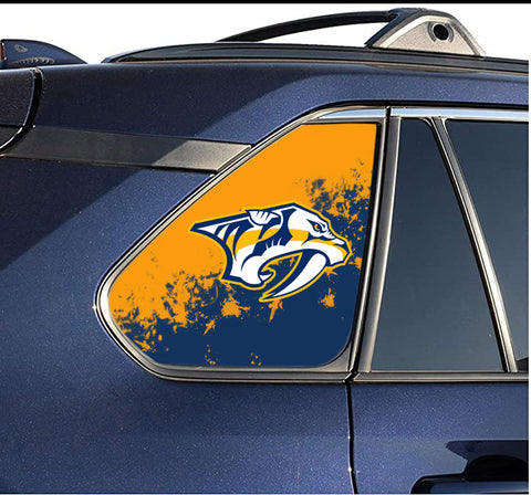 Nashville Predators NHL Rear Side Quarter Window Vinyl Decal Stickers Fits Toyota Rav4