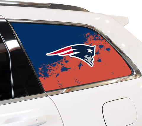 New England Patriots NFL Rear Side Quarter Window Vinyl Decal Stickers Fits Jeep Grand