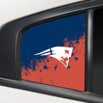 New England Patriots NFL Rear Side Quarter Window Vinyl Decal Stickers Fits Dodge Charger