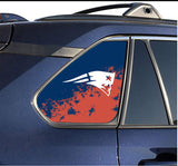 New England Patriots NFL Rear Side Quarter Window Vinyl Decal Stickers Fits Toyota Rav4