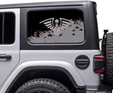 New Orleans Pelicans NBA Rear Side Quarter Window Vinyl Decal Stickers Fits Jeep Wrangler