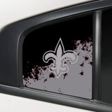 New Orleans Saints NFL Rear Side Quarter Window Vinyl Decal Stickers Fits Dodge Charger