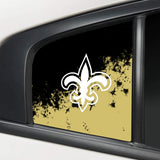 New Orleans Saints NFL Rear Side Quarter Window Vinyl Decal Stickers Fits Dodge Charger