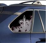 New Orleans Saints NFL Rear Side Quarter Window Vinyl Decal Stickers Fits Toyota Rav4