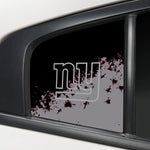 New York Giants NFL Rear Side Quarter Window Vinyl Decal Stickers Fits Dodge Charger