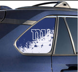 New York Giants NFL Rear Side Quarter Window Vinyl Decal Stickers Fits Toyota Rav4