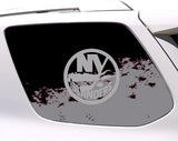 New York Islanders NHL Rear Side Quarter Window Vinyl Decal Stickers Fits Toyota 4Runner