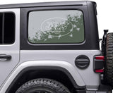 New York Jets NFL Rear Side Quarter Window Vinyl Decal Stickers Fits Jeep Wrangler