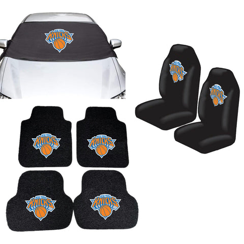 New York Knicks NBA Car Front Windshield Cover Seat Cover Floor Mats