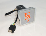 New York Mets MLB Hitch Cover LED Brake Light for Trailer