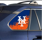 New York Mets MLB Rear Side Quarter Window Vinyl Decal Stickers Fits Toyota Rav4