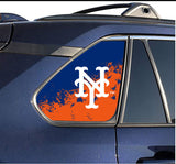 New York Mets MLB Rear Side Quarter Window Vinyl Decal Stickers Fits Toyota Rav4