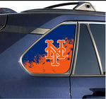 New York Mets MLB Rear Side Quarter Window Vinyl Decal Stickers Fits Toyota Rav4