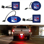 New York Rangers NHL Hitch Cover LED Brake Light for Trailer