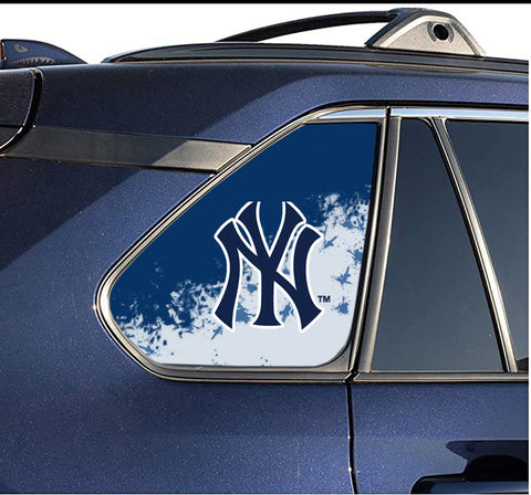 New York Yankees MLB Rear Side Quarter Window Vinyl Decal Stickers Fits Toyota Rav4